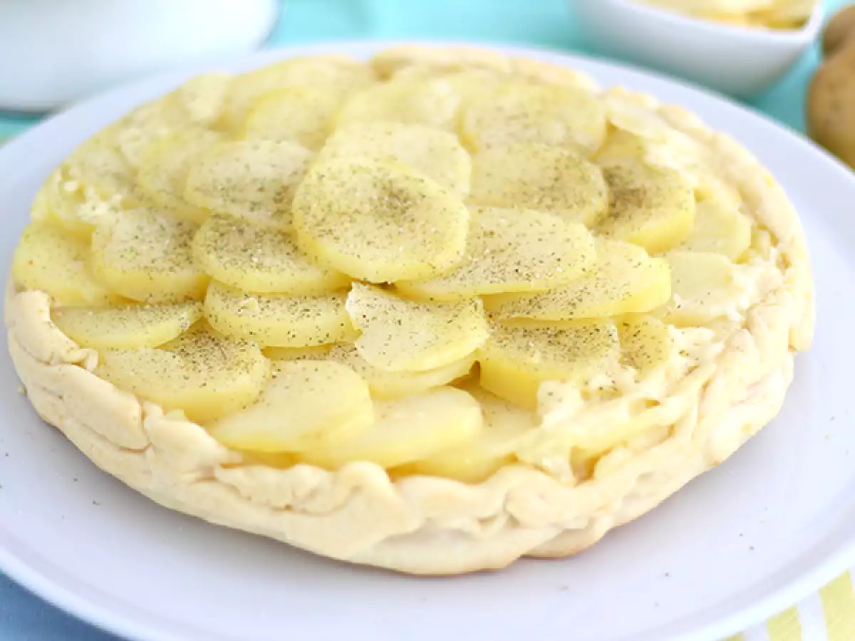 Rezept Tarte tatin von kartoffeln mit cantal