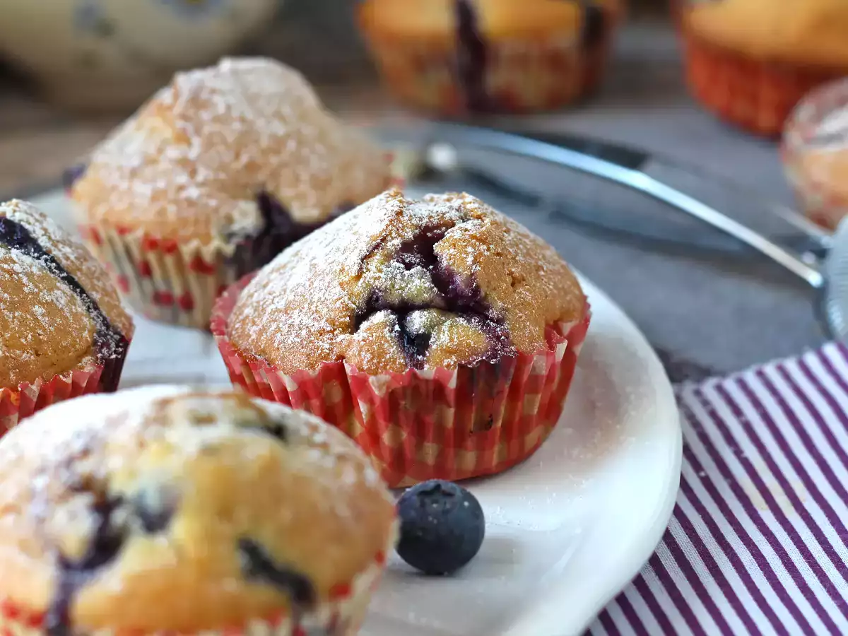 Rezept Heidelbeermuffins, die pyrenäentorte im miniformat!