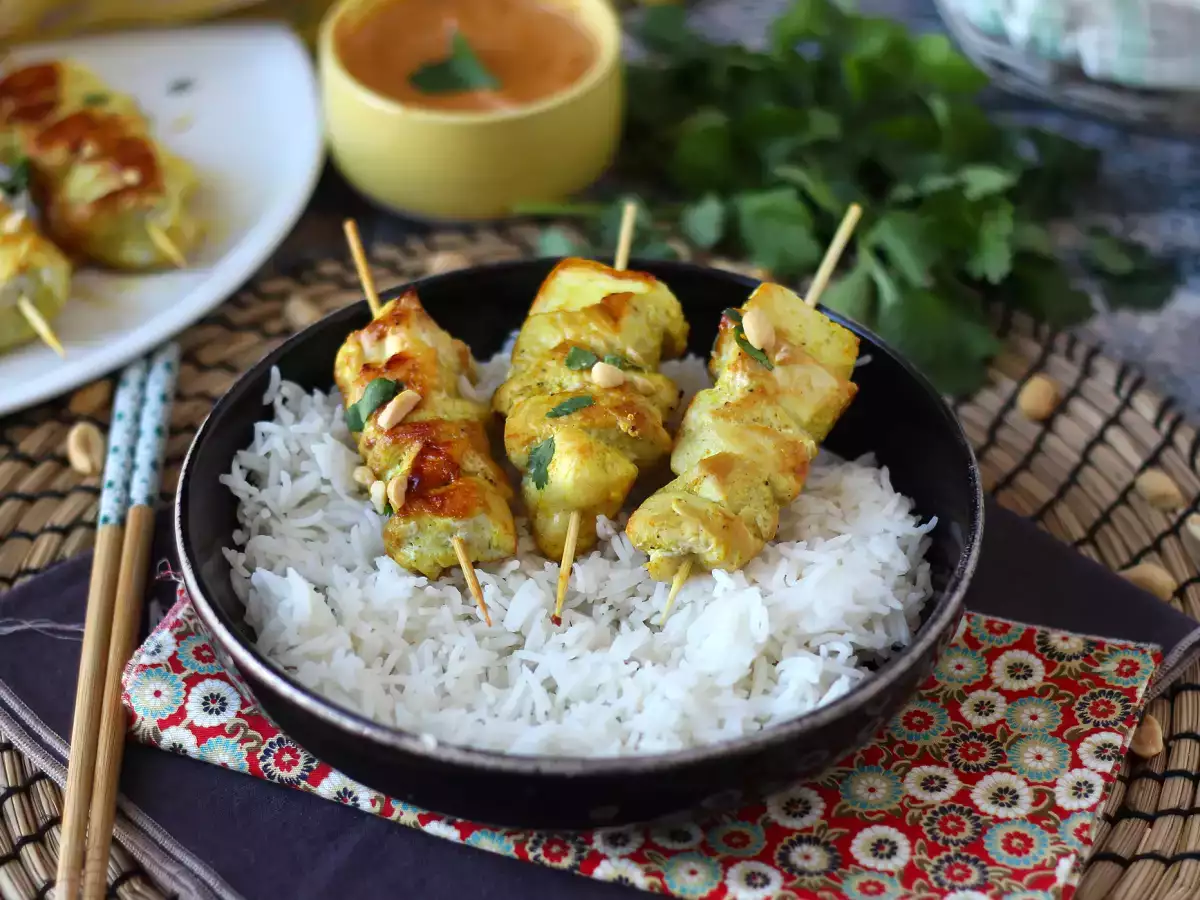 Rezept Hähnchenspieße mit satay-soße, eine kulinarische reise nach asien!