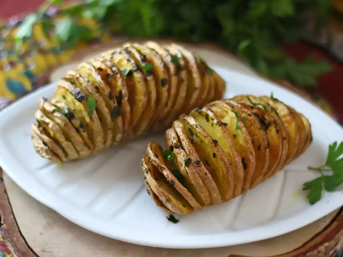 Rezept Hasselback-kartoffeln im air fryer: knusprig, schmelzend und ultraeinfach!