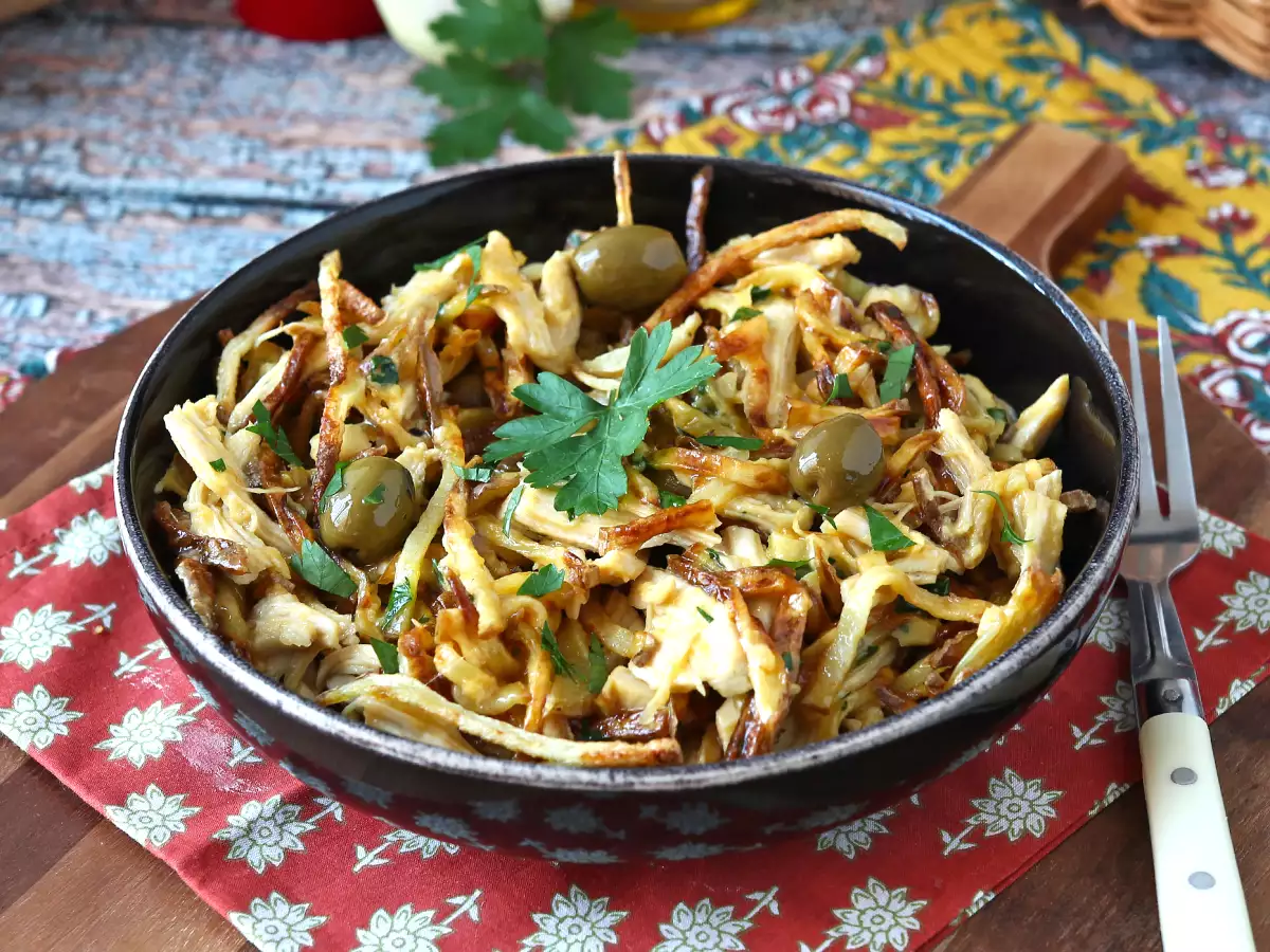Rezept Frango à brás: das perfekte portugiesische gericht, um hähnchenreste zu verwerten