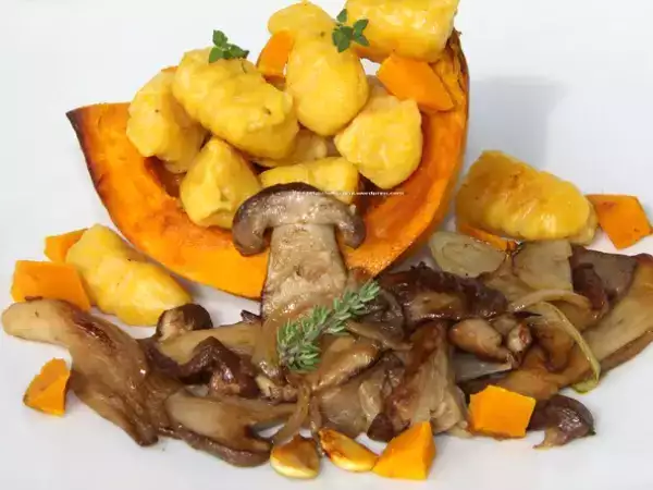 Rezept Kürbisgnocchi mit steinpilzen