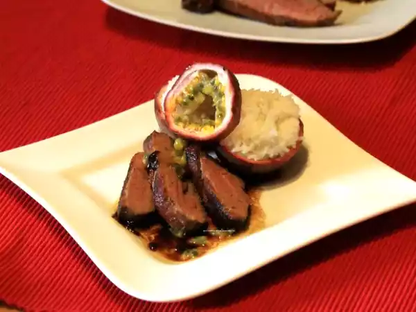 Rezept Ente mit passionsfruchtsauce