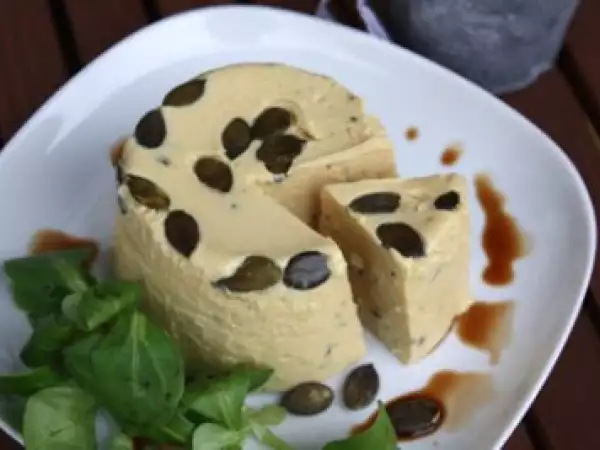 Rezept Kürbismousse mit zigenkäse