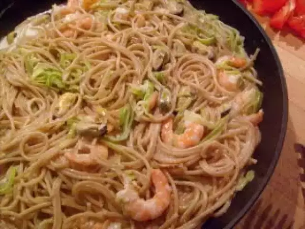 Rezept Spaghetti mit meeresfrüchten