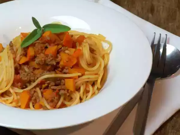 Rezept Kürbis-bolognese
