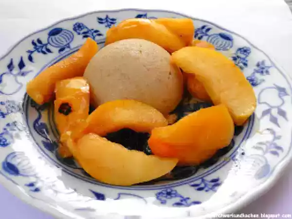 Rezept Griessdessert mit karamelisierten äpfel