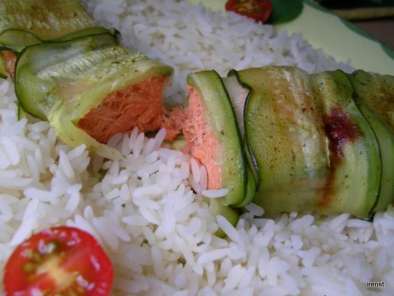 Rezept Lachs im zucchinimantel