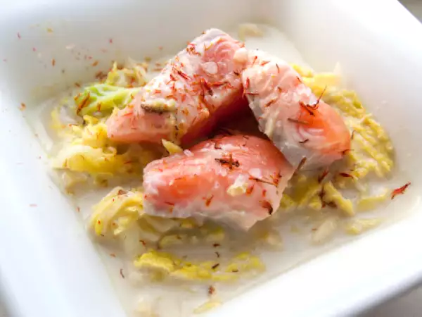 Rezept Lachs in kokosmilch poschiert