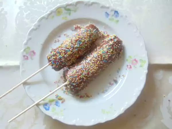 Rezept Geeiste schokobananen