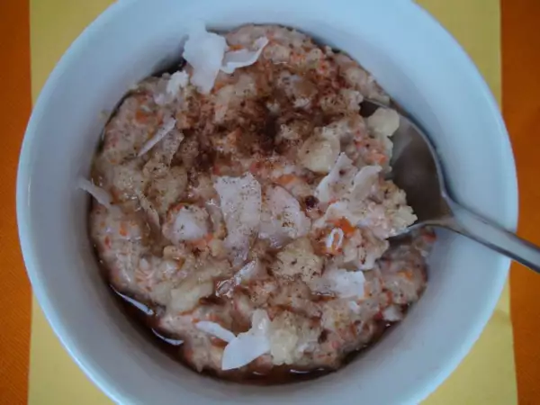Rezept Karotten-porridge mit kokos und ahornsirup