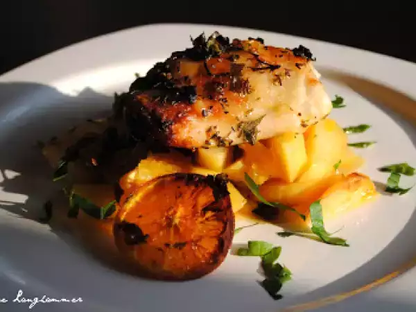 Rezept Orangenhühnchen im abendlichen sonnenschein