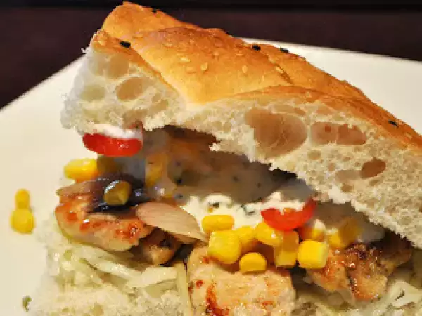 Rezept Hähnchengyros im fladenbrot