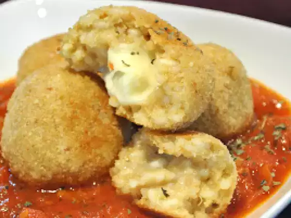 Rezept Arancini di riso - frittierte reisbällchen