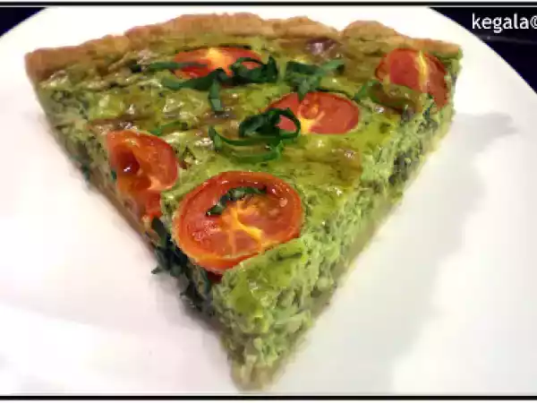Rezept Bärlauch-ziegenkäse-quiche mit tomaten