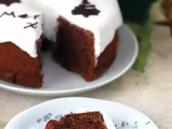 Rezept Christmas chocolate chiffon cake / kurisumasu choko shifonkēki