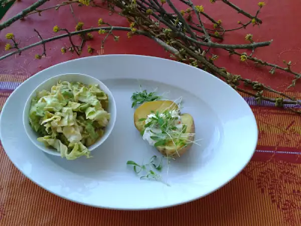 Rezept Endiviensalat und frischkäsecreme