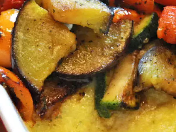 Rezept Ofen-polenta mit gebratenem gemüse