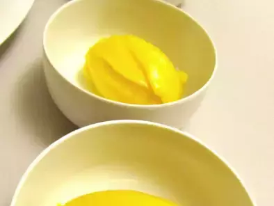 Rezept Sesamhippen, orangen-bavaroise, mango-maracuja-sorbet