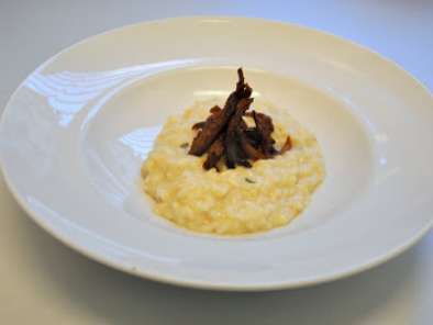 Rezept Goat cheese risotto and crispy duck