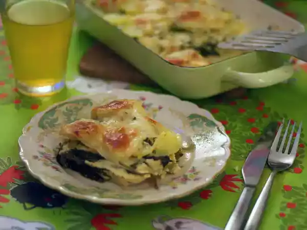 Rezept Bärlauch-erdäpfel-gratin