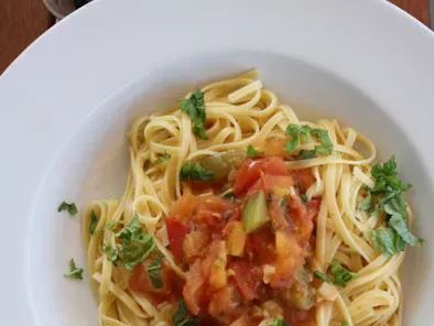 Rezept Pasta mit tomaten-chilisenf-sauce