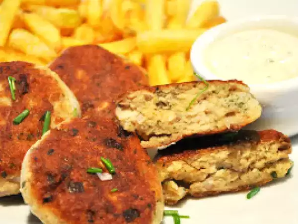 Rezept Lachsfrikadellen mit allerlei kräutern