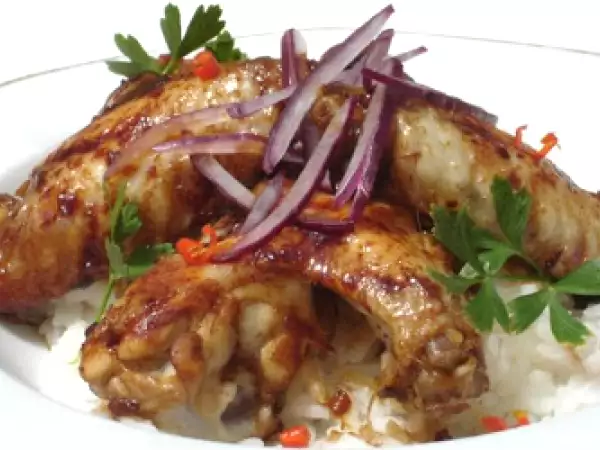 Rezept Hähnchenflügel glasiert mit teriyakisauce