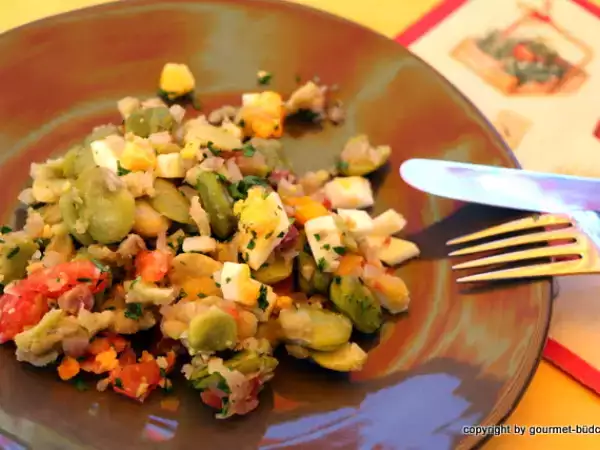 Rezept Man sind die dick, die dicke bohnen, ackerbohnen…