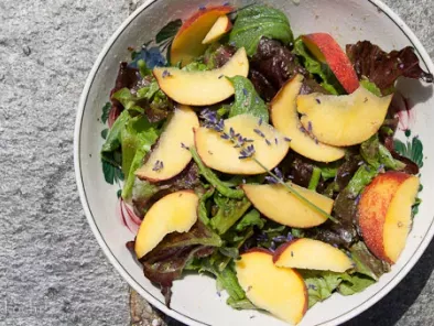 Rezept Eiskraut salat mit pfirsich und lavendel