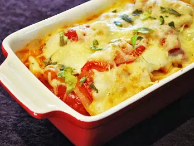 Rezept Vegetarische paprika-lasagne