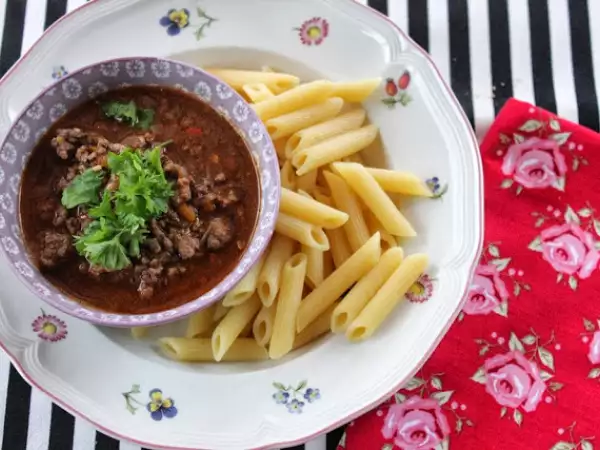 Rezept Pasta mit kürbissauce