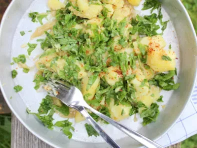Rezept Tahinli patates salatası / kartoffelsalat mit tahinisoße
