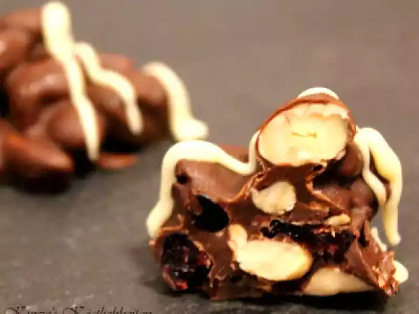 Rezept ~ erdnüsse ~ schokolade ~ cranberries ~ studentenfutter deluxe