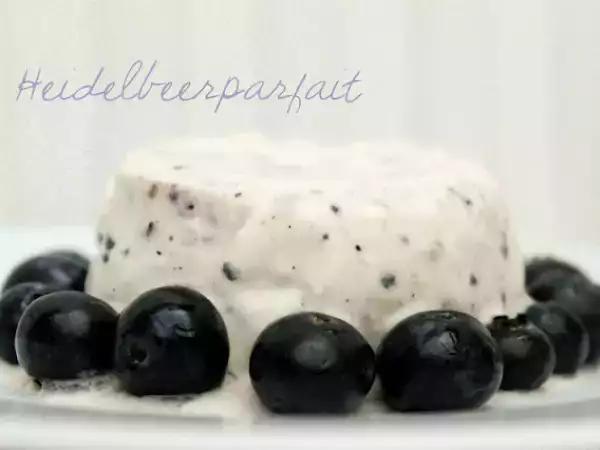 Rezept Heidelbeerparfait