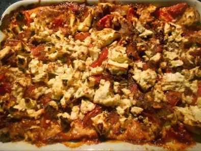 Rezept Vegetarische schafskäse ~ pizza