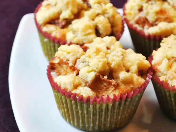 Rezept Winterliche apfel-streusel-muffins mit marzipan
