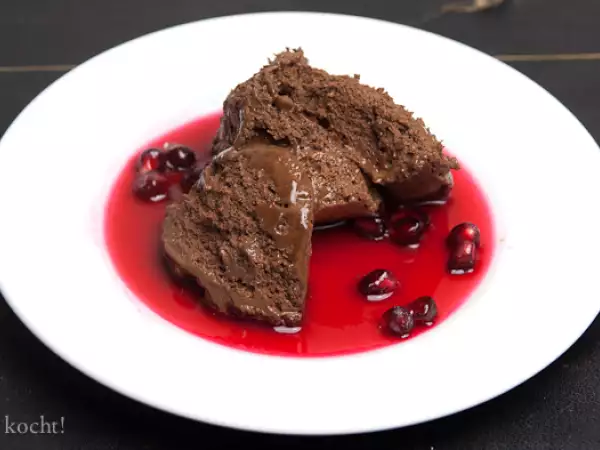 Rezept Mousse aux chocolat mit granatapfelsirup