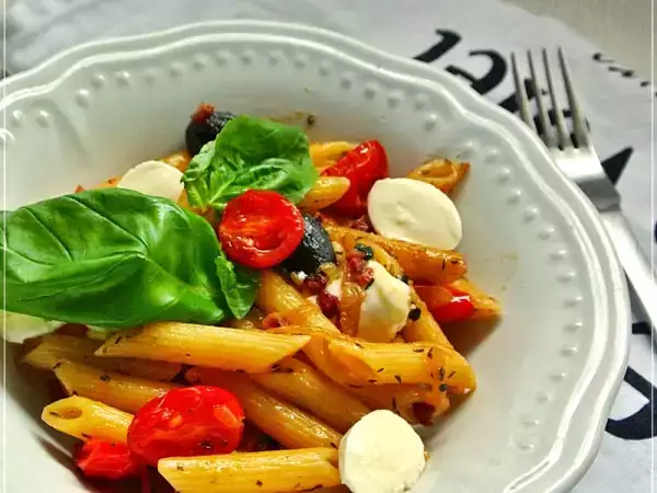 Rezept Kochen aus dem vorrat: nudel-gemüse-pfanne