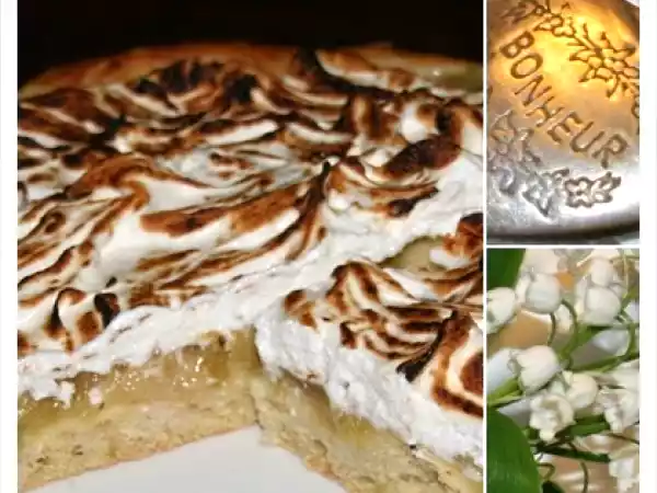 Rezept Rhabarber hefekuchen mit baiser