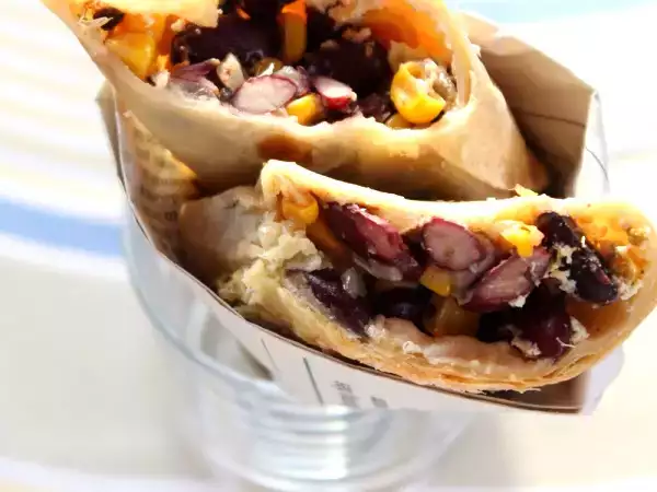 Rezept Vegetarische enchiladas mit bärlauchcreme