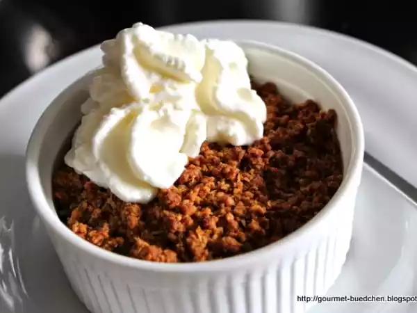 Rezept Die mango hat mich noch voll im griff, kokos-crumble mit mango…