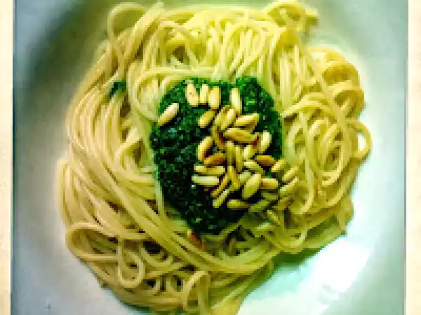 Rezept Spaghetti mit thai-pesto und garnelen