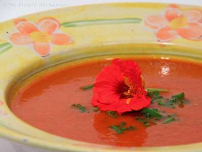 Rezept Tomaten zucchini suppe #vegan