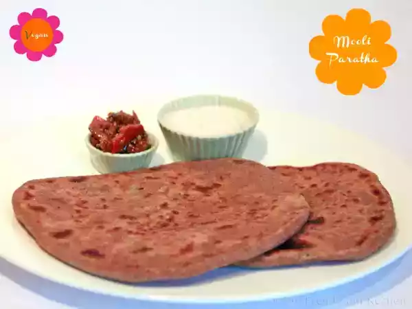 Rezept Mooli paratha - mit rettich gefüllte indische parathas