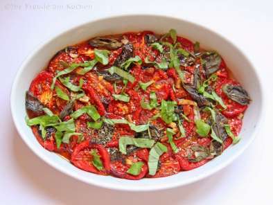 Rezept Gute laune tomatensalat aus gebackenen tomaten