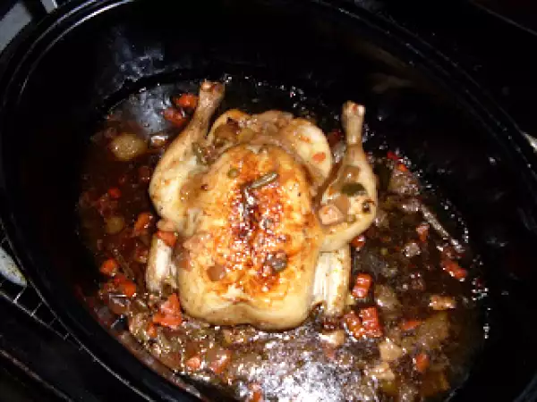 Rezept Poularde nach art des hauses