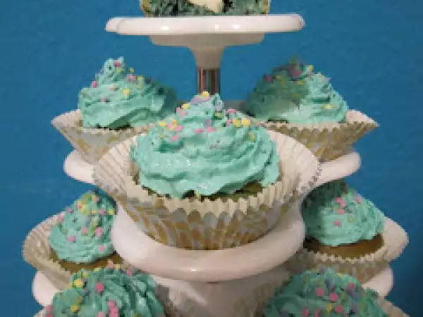 Rezept Blaue blaubeercupcakes