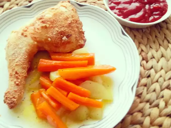 Rezept Hähnchenkeulen in parmesankruste