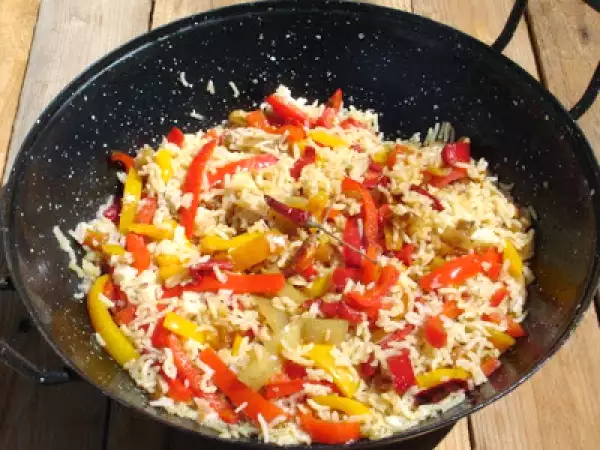 Rezept Tierfreitag: pikanter paprikareis, ein resteessen